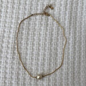 Kiel James Patrick Gold and Pearl Choker Necklace